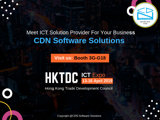 CDN Software Solutions Exhibits at HKTDC Int'l ICT Expo 2019