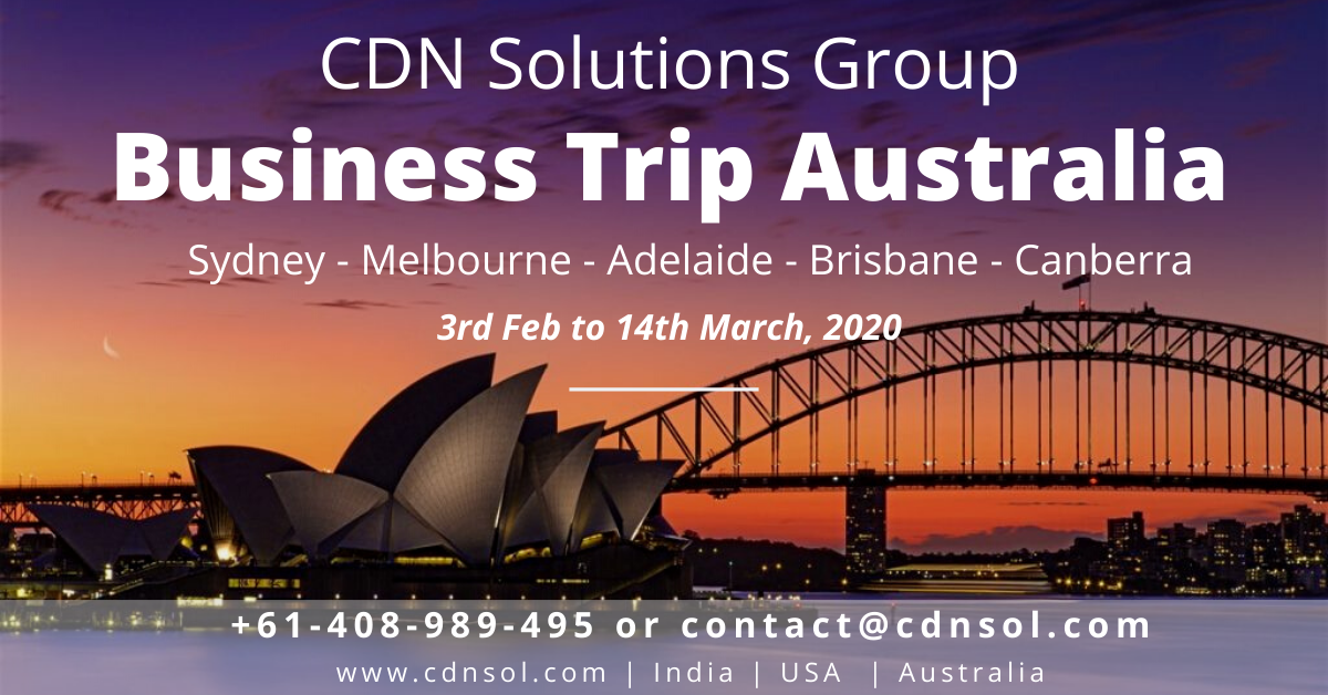 CDN Solutions Group at business trip australia